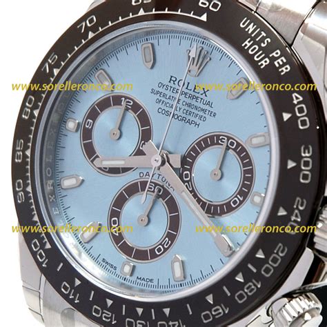 foto rolex daytona in platino quadrante azzurro|rolex daytona quadranti.